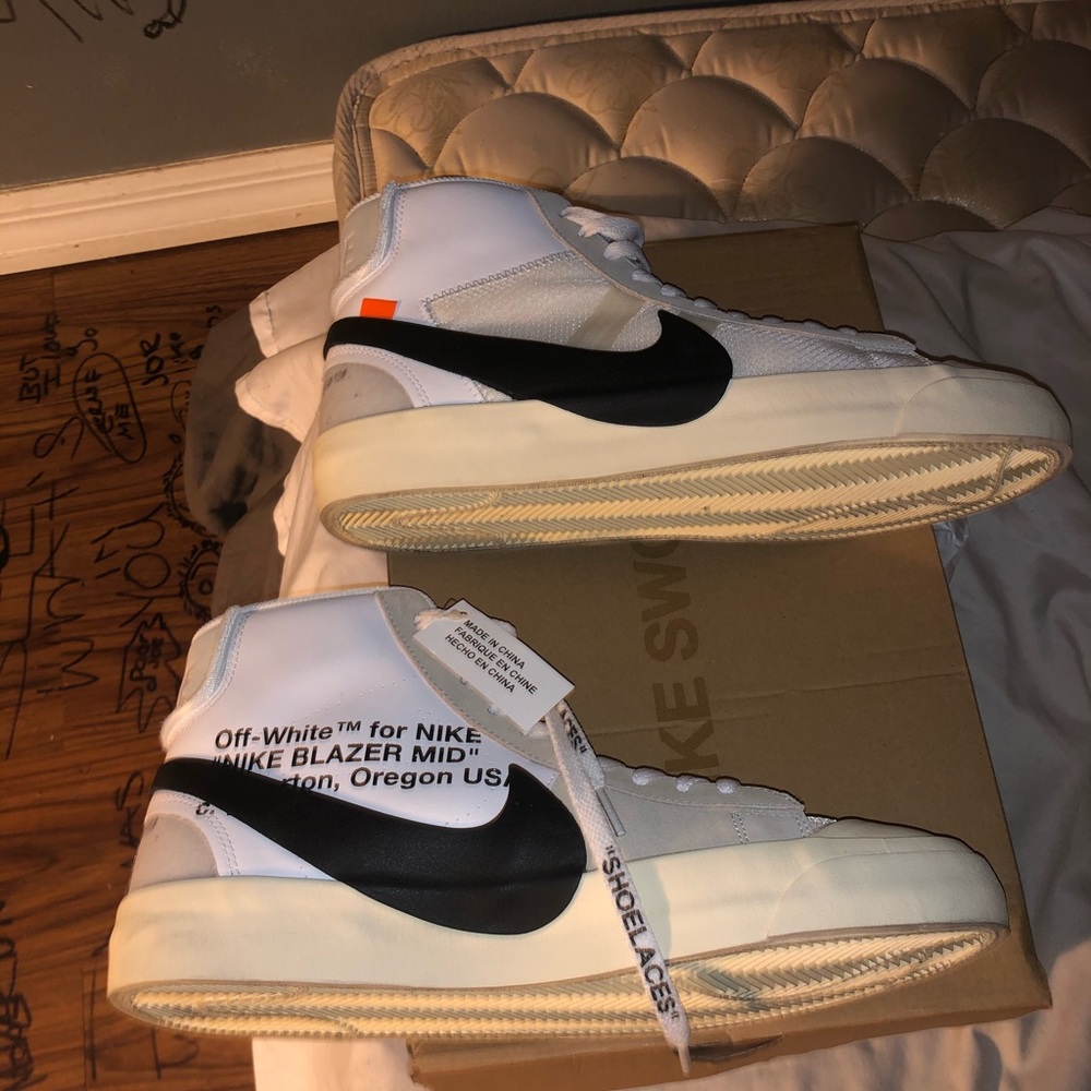 Nike blazer off white the ten Sz 10